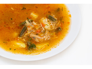 Суп куриный с зеленой фасолью